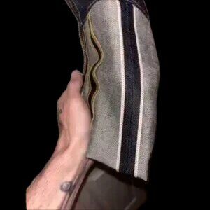 Men's Raw Denim Fear Of God Brand New Crease  Jeans